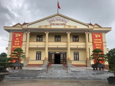 Thi công lắp đặt hệ thống điều hòa không khí tại Nhà văn hóa huyện Xuân Trường- Nam Định